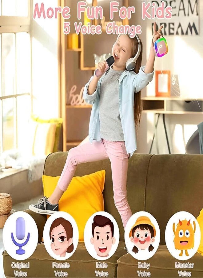 Lebami Wireless Bluetooth Karaoke Speaker for Kids & Adults - Portable Speaker with Dynamic Lights, Built-in Microphone, for Girls, Boys & Toddler - Image 3